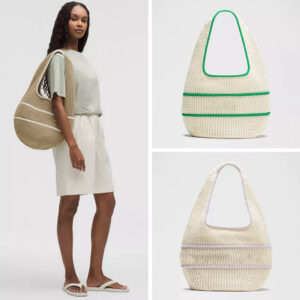 Lulu Cotton Crochet Shoulder Bag 7L